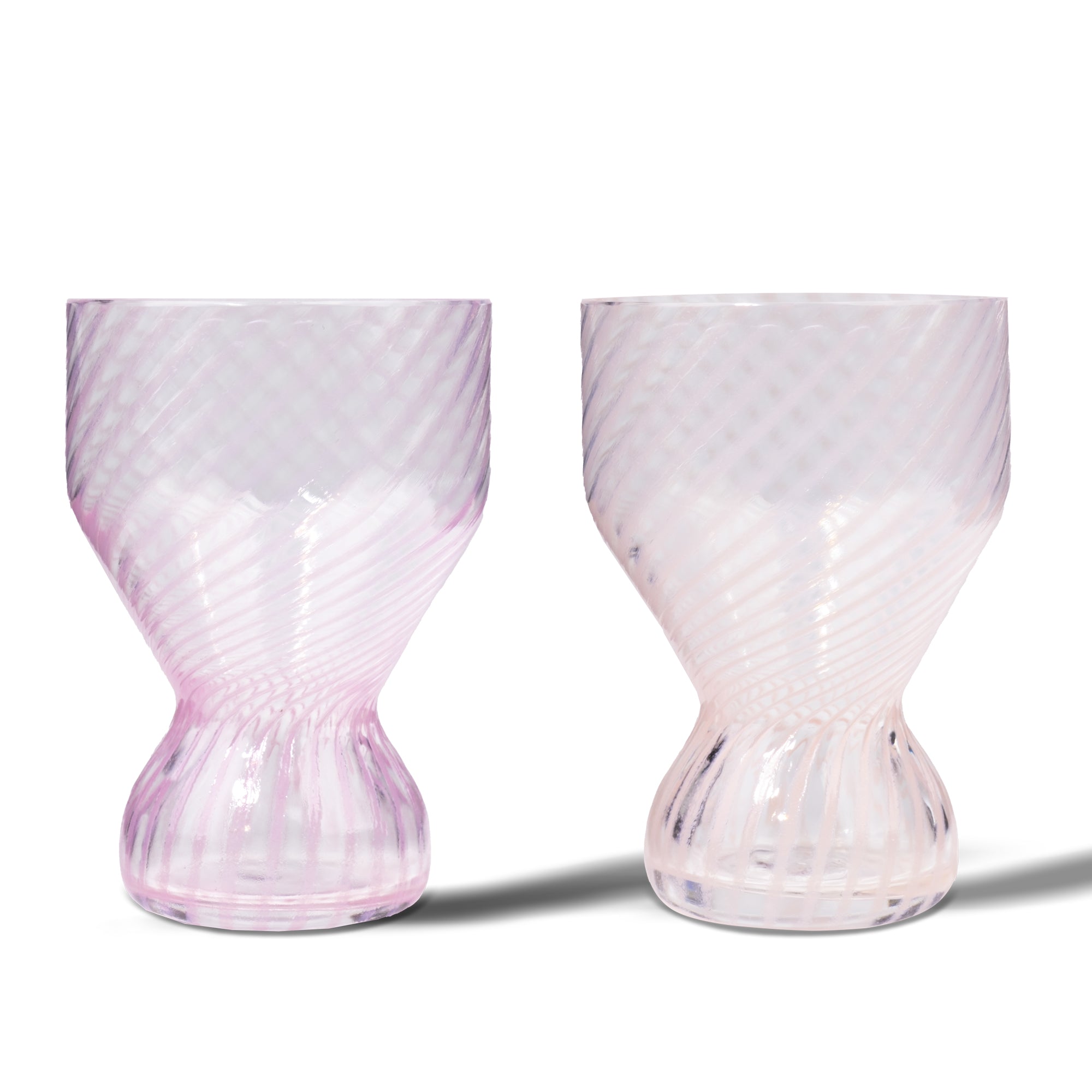 TWISTED PINKS Crsytal Glasses