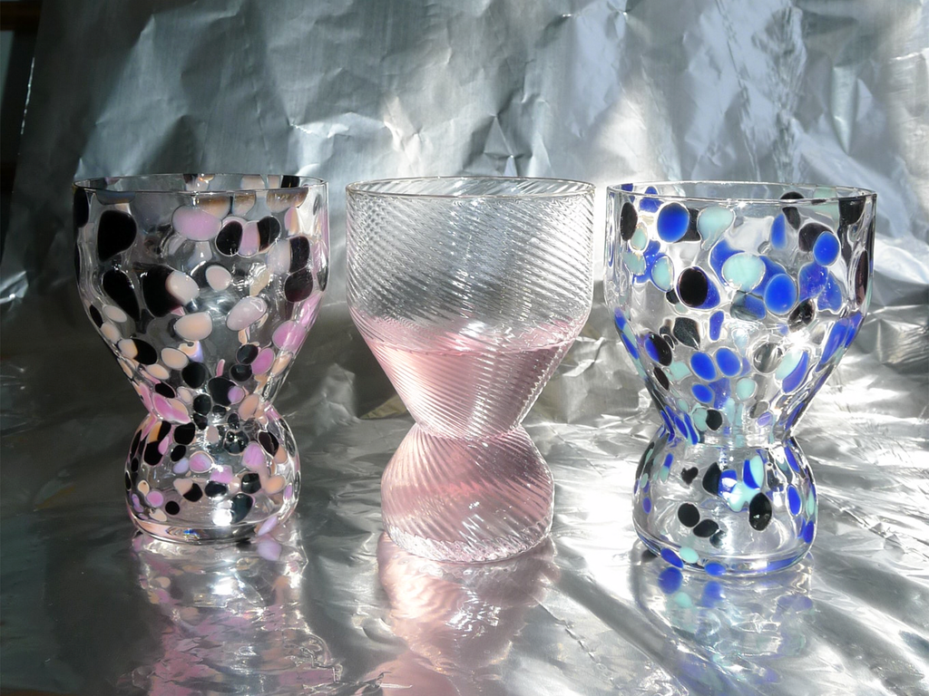 BLUE COSMIC II Crystal Glasses