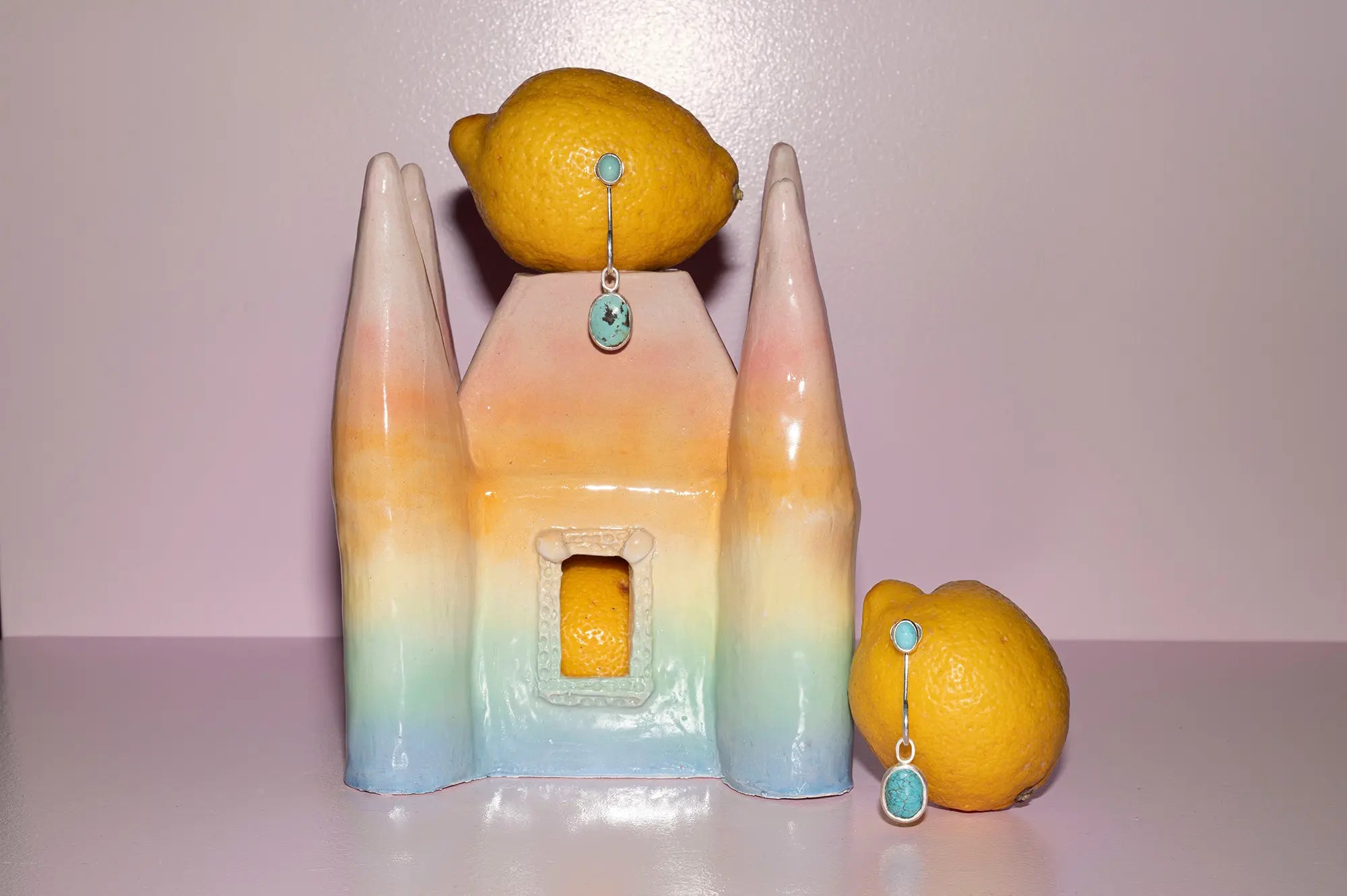 MOONRISE TURQOISE EARRINGS