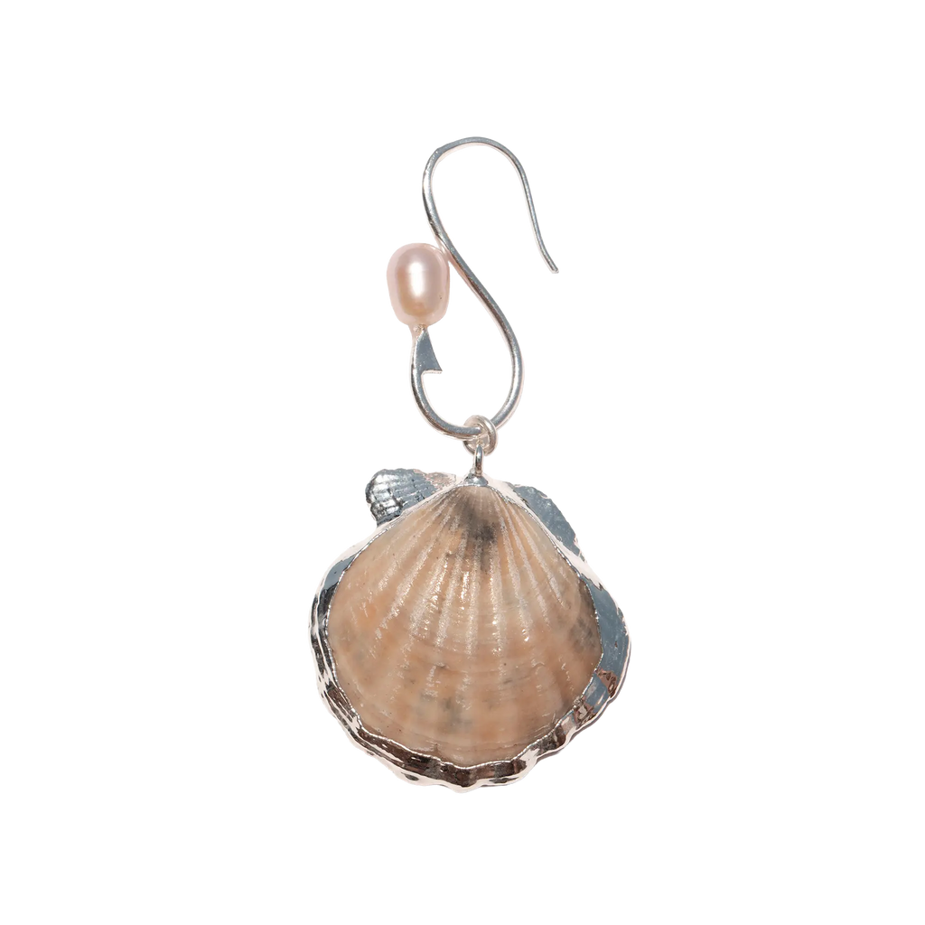 MOONRISE SEASHELL PEARL EARRINGS