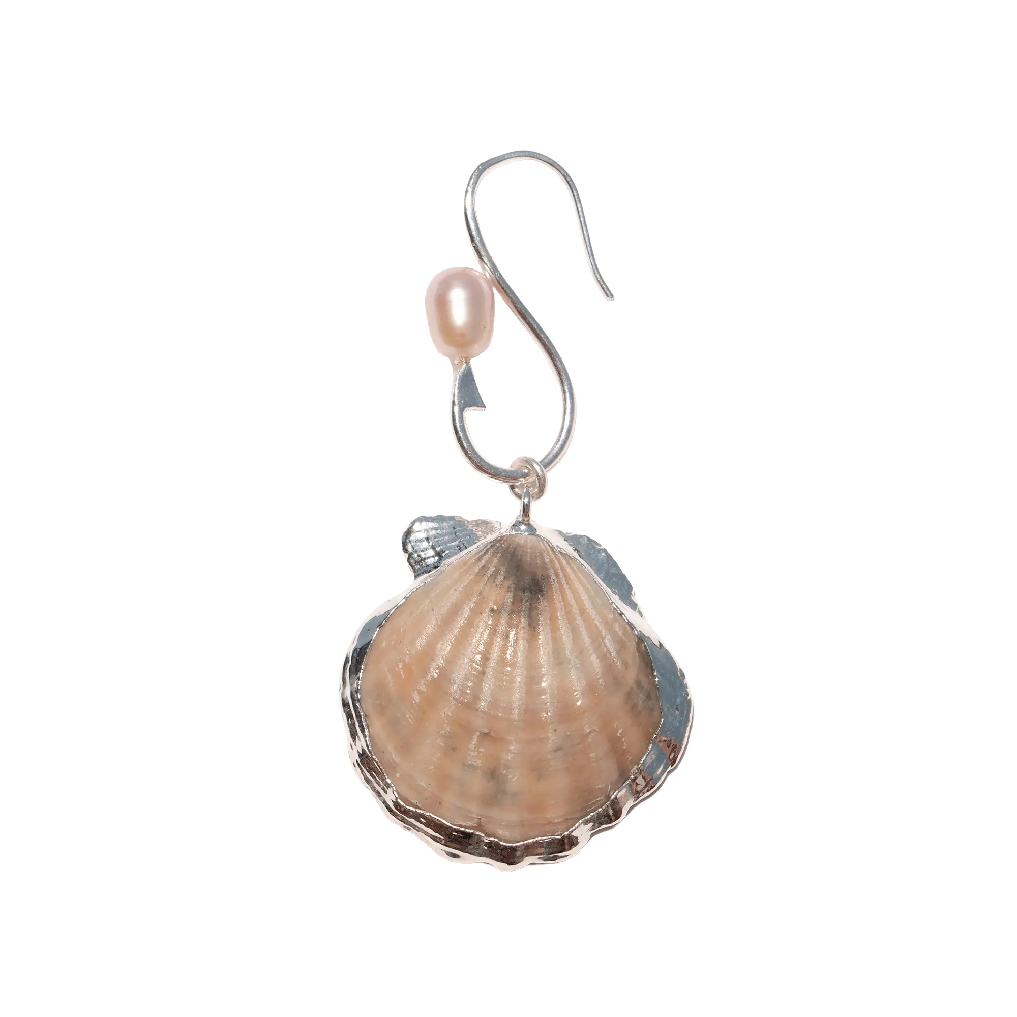 MOONRISE SEASHELL PEARL EARRINGS