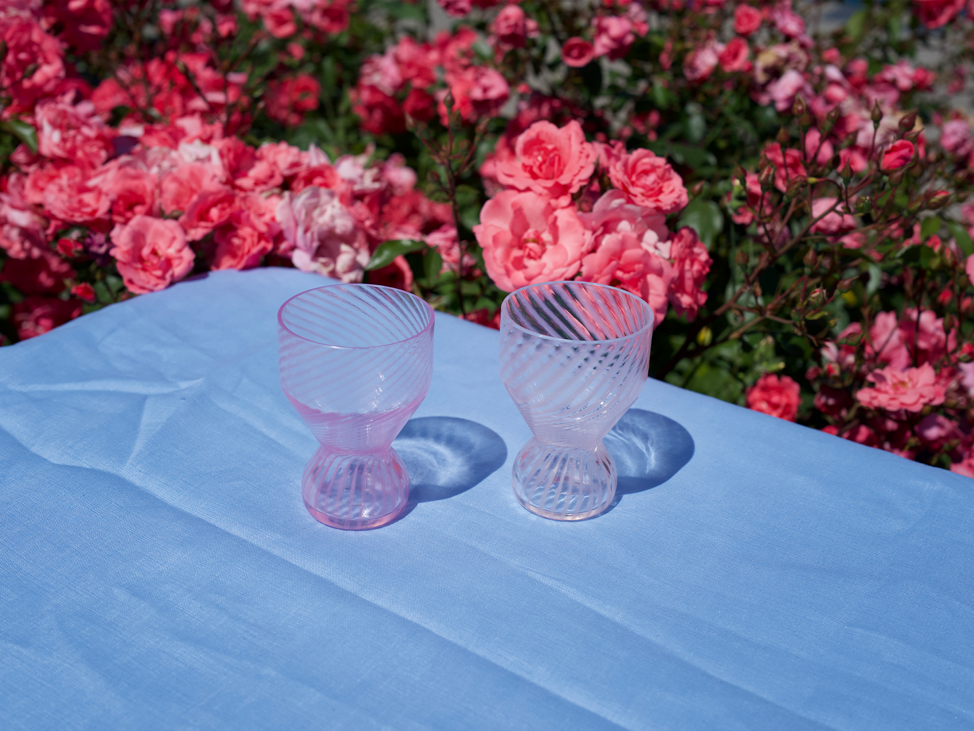 TWISTED PINKS Crsytal Glasses