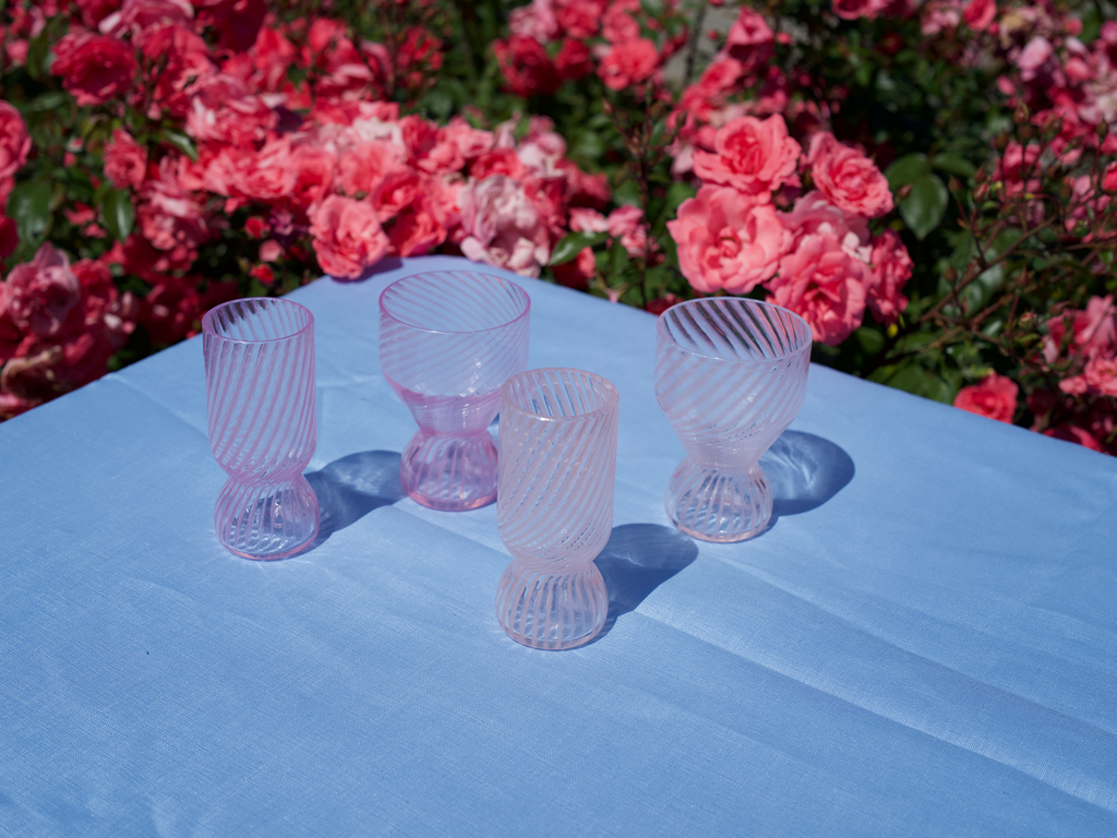 PINK TWISTED Crystal Flute