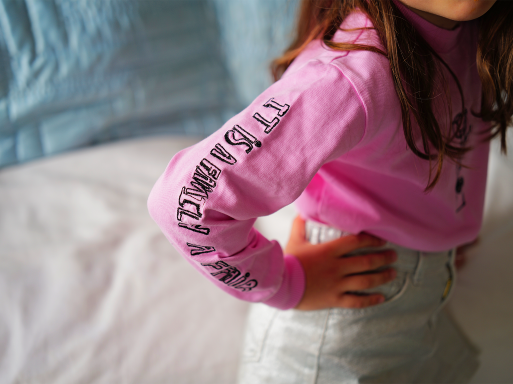 PINK ROSE Long Sleeve Tee