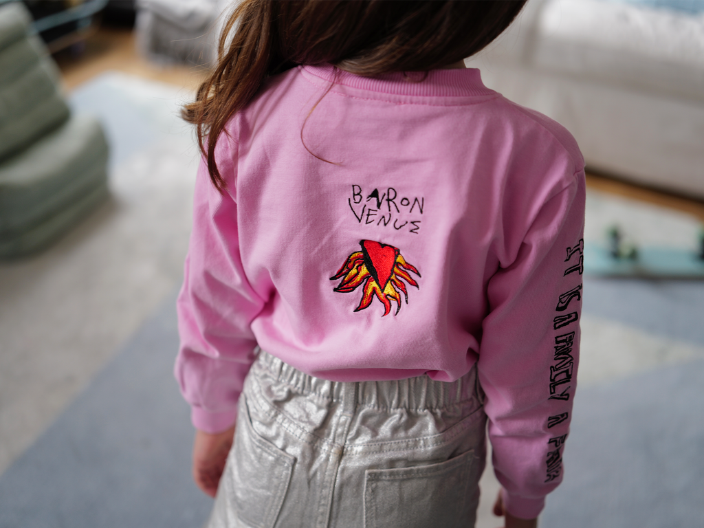 PINK ROSE Long Sleeve Tee