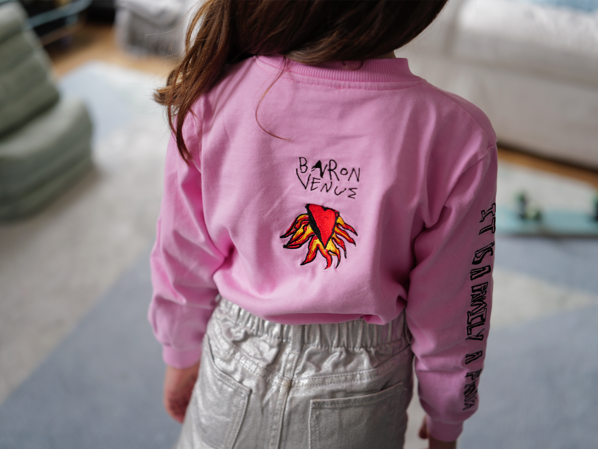 PINK ROSE Long Sleeve Tee