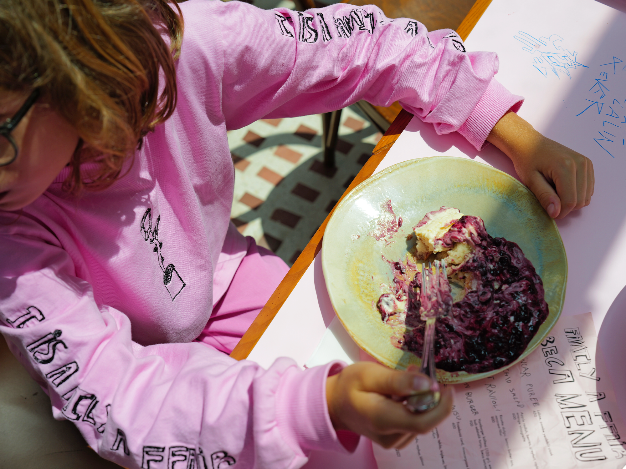 PINK ROSE Long Sleeve Tee